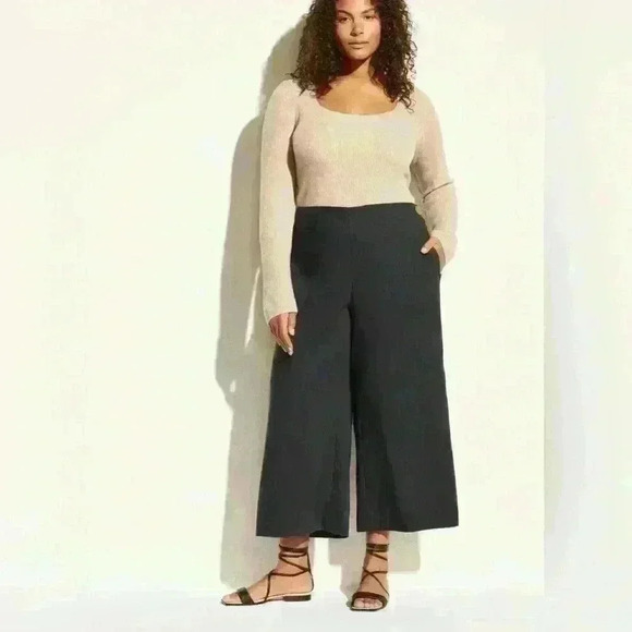 Vince. High Waist Crop Wide Leg - Picture 1 of 10
